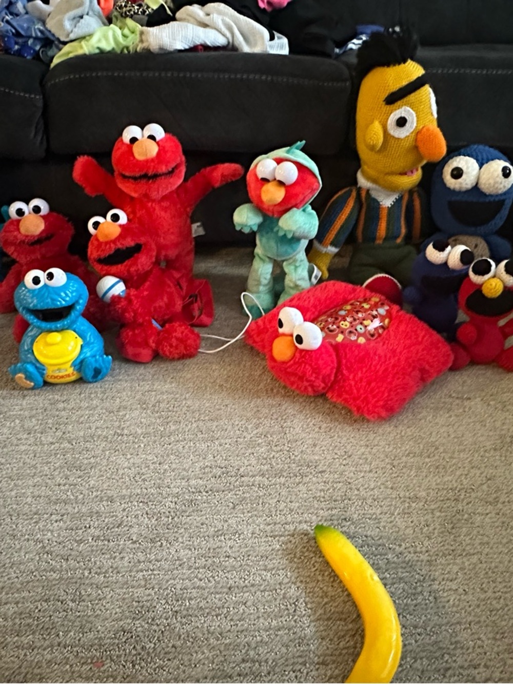 Sesame Street Plush Elmo and Friends Collection - Red, Blue, Yellow, Green